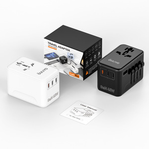 OULiYO Travel <b>Adapter</b> 45W PD GaN Dual <b>Type</b> <b>C</b> Universal Charging Plug for Global Use - Product Image 2
