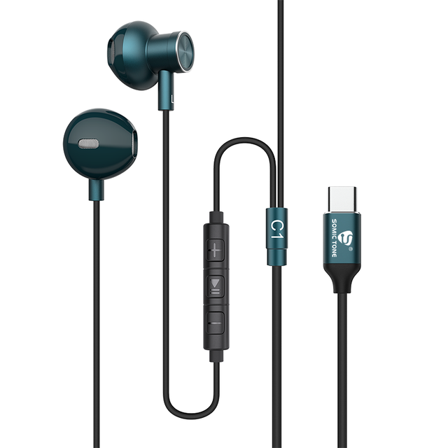 Factory Price USB Type C Plug Headphone Wired 1.2m in Ear Headset One Plus Earphone Gaming Earbuds Phone Accessories