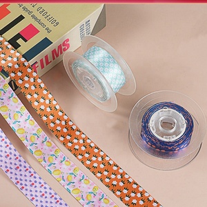 <strong>Custom</strong> Gift Wrapping Box <strong>Ribbon</strong> Heat Transfer <strong>Printed</strong> Satin <strong>Ribbon</strong> for Gift Packing - Product Image 5