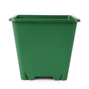 Plusieurs tailles épaissi carré intérieur/extérieur pot de plantation de jardin avec plateau pour les plantes en <span class=keywords><strong>plastique</strong></span> grand pot de fleur - Product Image 1