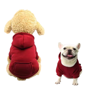 Alta Qualidade Algodão <span class=keywords><strong>Pet</strong></span> Hoodie Plain Solid Design Sustentável Inverno Verão Vestuário Disponível Pequeno XXL-Atacado para Gatos Cães - Product Image 4