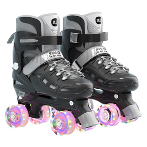 Patins à roulettes Sway à double rangée pour enfants, taille réglable avec roues lumineuses, équipement de patinage en ligne - Product Image 1