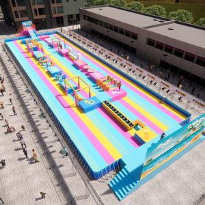 Parc aquatique flottant commercial à prix d'usine, parcours d'obstacles géant et amusant pour les grands enfants et les adultes - Product Image 2