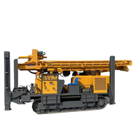Foreuse hydraulique sur chenilles pour puits d'eau, machine de forage rotative diesel pour forages profonds de 500m, 600m, 700m, 800m