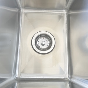 Jincheng NSF di alta qualità 3 <span class=keywords><strong>vasche</strong></span> per <span class=keywords><strong>cucina</strong></span> su misura resistente 304 S/S acciaio inox metallo goccia nel lavandino - Product Image 6