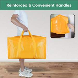 Bolsas de Mudanza Extra Grandes y Resistentes con Cierre Reforzado y Asas Anchas, Contenedores de Almacenamiento Resistentes a la Humedad, Cubos de Embalaje - Product Image 4