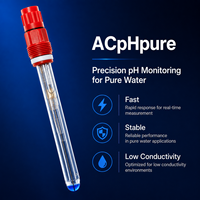 Capteur de pH pour eau pure à faible conductivité, haute stabilité de mesure, membrane en verre, conception de boîtier à faible volume, personnalisable OEM/ODM
