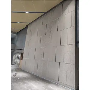 2023 Dining Hall Decoration 580*2800mm Square Line Stone Flexible Natural Wall Cladding Stone Panels