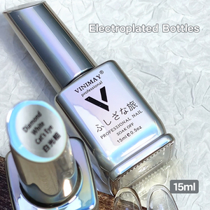 Vinimay Base <span class=keywords><strong>Gel</strong></span> Ojo de Gato Blanco Sin TPO Transparente Efecto Luz de Luna 15ml <span class=keywords><strong>Gel</strong></span> Ojo de Gato Translúcido para Diseño de Uñas - Product Image 6