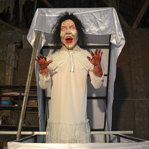 Fantasma <span class=keywords><strong>de</strong></span> bruja <span class=keywords><strong>de</strong></span> cama móvil aterradora con motor neumático <span class=keywords><strong>de</strong></span> alta velocidad para escena <span class=keywords><strong>de</strong></span> película <span class=keywords><strong>de</strong></span> <span class=keywords><strong>terror</strong></span> DINOSKY - Product Image 5