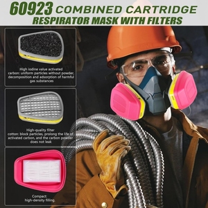 Cartouche filtrante multi-usages 60293 - Particules de poussière et vapeurs organiques, <span class=keywords><strong>filtre</strong></span> à charbon actif P100 - Product Image 5