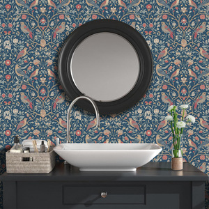 Creation Of Time And Space Morris Style Floral Bird Wallpaper Self Adhesive Waterproof For Wall Cabinet Renovation - Product Image 3