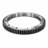 Engrenage annulaire hélicoïdal forgé en acier de grand diamètre sur mesure avec dents extérieures pour unité de transmission rotative industrielle