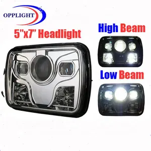 5x7led headlight 45w12v semi sealed beam led with high low beam