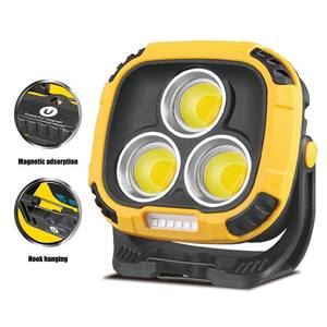 Vente en gros de lampes de camping à led super lumineuses pour <span class=keywords><strong>atelier</strong></span> de réparation automobile Lampe de travail COB rechargeable par USB - Product Image 1