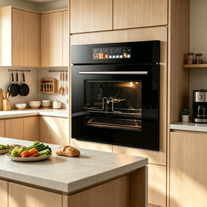 <span class=keywords><strong>Horno</strong></span> <span class=keywords><strong>Eléctrico</strong></span> Empotrable de Gran Capacidad de 80L, 2200W, <span class=keywords><strong>Horno</strong></span> de Convección Profesional con Asador, Control de Temperatura Independiente, para el Hogar - Product Image 6