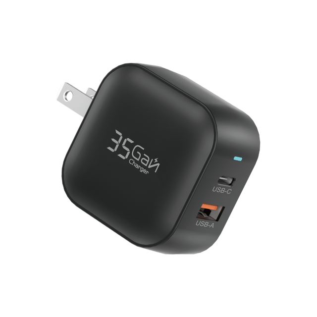 High Quality Smart 35w Compact Charger For Phone Dual Port Fast Adapter Home Office Power Block