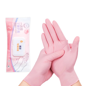 Lanzhihuayu Disposable Nitrile <b>Gloves</b> 5.9g M Size Food Grade Waterproof Kitchen Use - Product Image 5