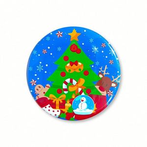 Insignias de Hojalata Personalizadas con Temática Navideña y Decoración con Atmósfera de Santa Claus - Product Image 5