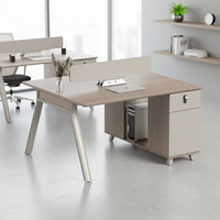 Bureau d'ordinateur modulaire extensible en bois massif moderne et durable, station de travail multifonctionnelle avec rangement pour usage domestique ou professionnel