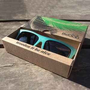 Kính mát trường hợp gói biểu tượng tùy chỉnh sinh thái thân thiện Kraft sóng Giao thông vận tải Hộp ngăn kéo cho kính mát - Product Image 2