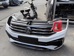 Conjunto de parachoques delantero original de <span class=keywords><strong>segunda</strong></span> <span class=keywords><strong>mano</strong></span> con marco de tanque de agua de ventilador electrónico <span class=keywords><strong>Tiguan</strong></span> L adecuado para Volkswagen - Product Image 2