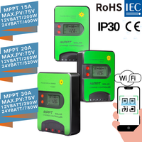 LDSOLAR MOQ10PCS Prix de gros exclusif 15A 20A 30A 40A Contrôleur de charge solaire pour système d'énergie solaire intégré BLE ou WIFI