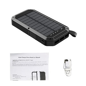 Cargador solar ES981S <span class=keywords><strong>para</strong></span> móvil, batería portátil inalámbrica qi, Banco sans fil de energía, 10000mah - Product Image 6