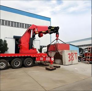 Baukran auf LKW-Montage mit Gelenkausleger, Dreirad-Hydraulikkran, Tragbarer Hebekran - Product Image 3