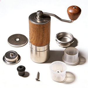 Moulin à café manuel personnalisé avec meule à 5-7 étoiles usinée CNC en acier inoxydable, fabricant OEM du Guangdong - Product Image 3