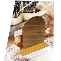 Porte-panneau de table en acrylique vierge or moderne 5x7 numéros de table de mariage en arc pour décoration de fête et fournitures de mariage