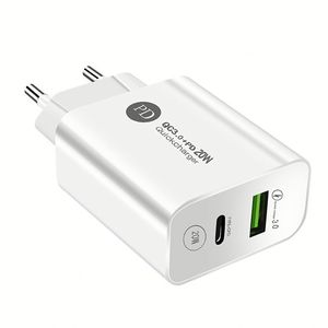Factory Price Hot Sell PD 20W <b>USB</b> <b>C</b>+<b>USB</b> a QC 3.0 Dual Port Fast Charging Phone <b>Adapter</b> Fast Phone Charger - Product Image 2