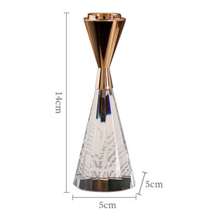 Crystal <strong>Candle</strong> <strong>Holder</strong> Study Room Living Room Office Desktop Decoration <strong>Metal</strong> Aromatherapy <strong>Candle</strong> Stand - Product Image 5