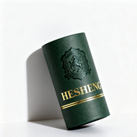Emballage de tube en papier cadeau d'huile essentielle de qualité supérieure | Boîte cylindrique de taille personnalisée avec logo en feuille d'or