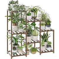 Rak Tanaman Logam Besar Oniya, Rak Tanaman Bertingkat Indoor Outdoor, Tempat Pot Bunga Gantung, Rak Pajangan Taman