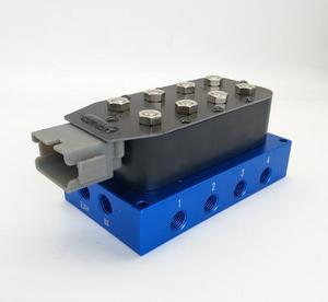 วาล์วควบคุมลมแบบใหม่ของแท้จากหนิงโป ประเทศจีน ปี 2021 รุ่น Pilot Type Manifold Valves วาล์วโซลินอยด์ระบบกันสะเทือนแบบลม ขนาด 1/4 3/8 อลูมิเนียม Accuair Ride - Product Image 3