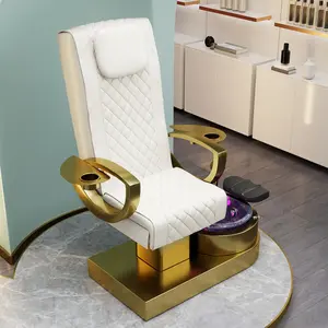 Nuovo arrivo elegante di lusso reale trono elettrico senza pipee Spa massaggio Pedicure sedie