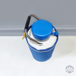 Yds ถังเก็บอลูมิเนียมอัลลอยด์สีขาว20ลิตรลำกล้องขนาด125มม. ภาชนะบรรจุสารเคมีไนโตรเจนเหลวความดันสุญญากาศ - Product Image 2