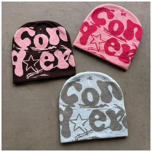 Bonnet d'hiver en polaire chaud et coloré, motif <span class=keywords><strong>camouflage</strong></span> personnalisé, haute qualité, populaire, pour la plage, vente en gros OEM - Product Image 2