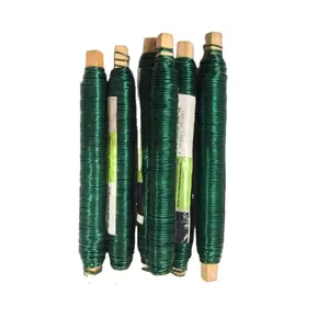 18 gauge green color floral wire