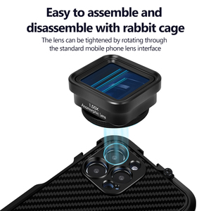 Kit d'objectif anamorphique 1,55X pour vidéo mobile 4K - Adaptateur grand angle cinématique HD - Compatible avec les objectifs reflex numériques/sans miroir Sigma - Product Image 5