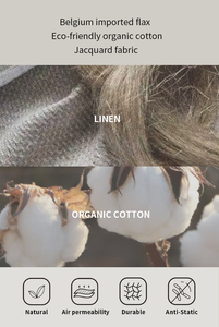 Funda de cojín de sofá Jacquard de lino francés, funda de almohada con textura de sarga Wabisabi Interior, decoración para sala de estar, suministros de Hotel - Product Image 3