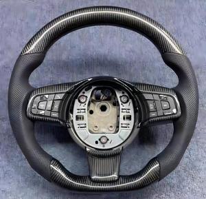 Volant en fibre de carbone pour <span class=keywords><strong>Jaguar</strong></span> XF XJ XE F-<span class=keywords><strong>Type</strong></span> F-Pace avec palettes et emplacements étendus - Product Image 5