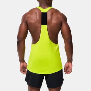 High Quality Custom Men's <b>Running</b> <b>Singlets</b> Breathable Knitted Tank Top in Jersey Manufacture Plus Size Athletic Casual Style - Product Image 4