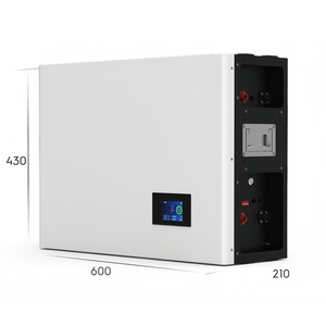แบตเตอรี่ลิเธียมไอรอนฟอสเฟตแบบติดผนัง ESS 51.2V 106Ah 6kW 10kWh ประสิทธิภาพ 95% ป้องกันน้ำและฝุ่นระดับ IP54 สำหรับระบบกริด/ไฮบริดกริดในบ้าน - Product Image 1