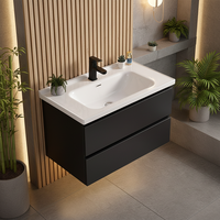 Meuble de salle de bain rectangulaire mural étanche pour usage hôtelier