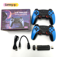 Gamegaga X2 Blue Game Stick 4K 3D HD Retro-Videospielkonsole Kabelloser Controller TV 30000 Spiele 64G Speicher Kindergeschenk X2 Ultra