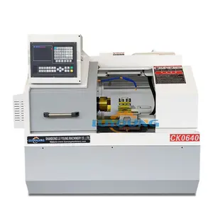 Parte metálica ck0640 da máquina de torneamento automático cnc