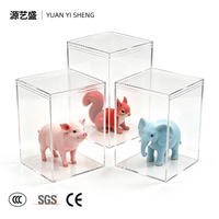 Boîtes en acrylique transparentes, petites boîtes cadeaux carrées en plastique, mini contenants cubiques avec couvercles, boîte de présentation pour bonbons, bijoux, emballage alimentaire