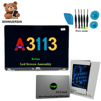 Layar LCD IPS Retina Laptop Baru A+ 13 Inci, Perakitan Lengkap Pengganti untuk Macbook Air A2337 A2338 A2681 A3113 Panel Layar